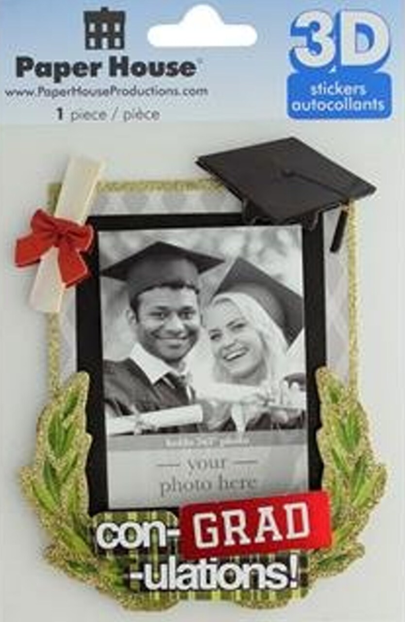 Paper House Con-Grad-ulations Keepsake Dimensional Frame Sticker